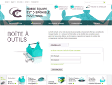 Tablet Screenshot of boiteaoutils.groupecloutier.com